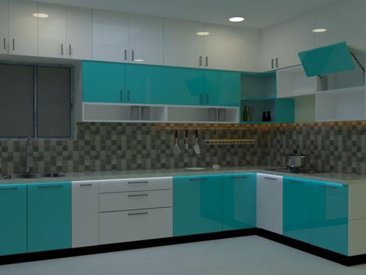 L - Shaped Modular kitchen